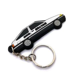 AE86 Rubber Car Model Keychain Fujiwara Initial D Eurobeat